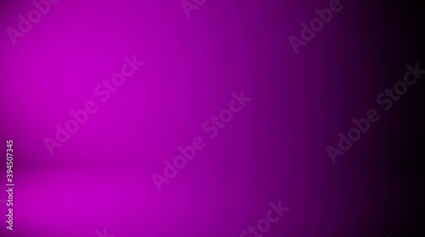 Fototapeta Purple empty room. Blurred background 3d. Abstract lilac background. Studio.