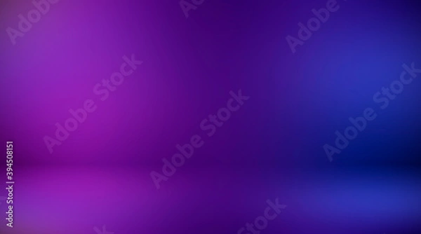 Fototapeta Purple empty room. Blurred background 3d. Abstract lilac background. Studio.