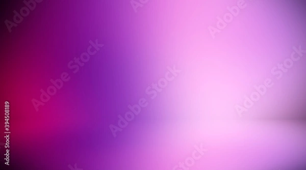 Fototapeta Purple empty room. Blurred background 3d. Abstract lilac background. Studio.
