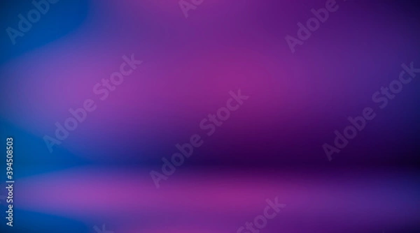 Fototapeta Purple empty room. Blurred background 3d. Abstract lilac background. Studio.