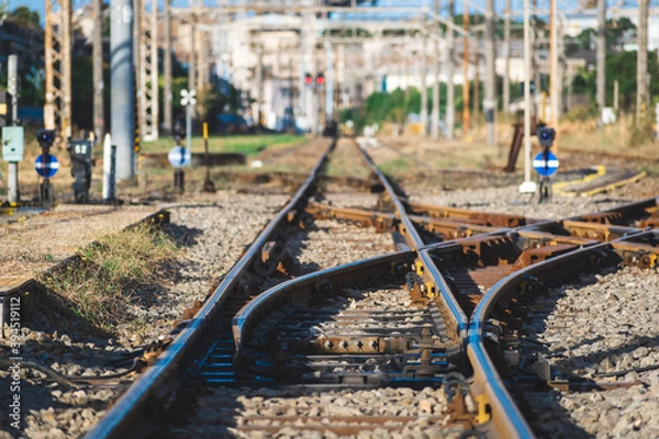 Obraz 鉄道線路の分岐器