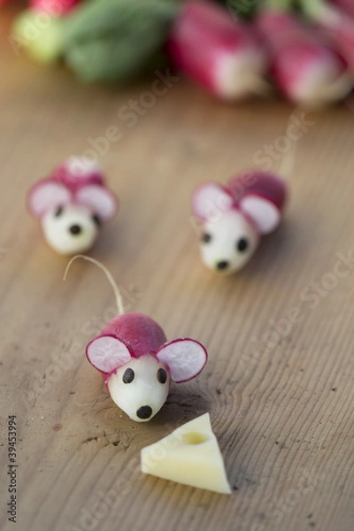 Obraz Souris en radis