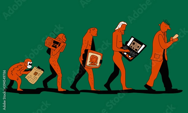 Fototapeta Evolução
