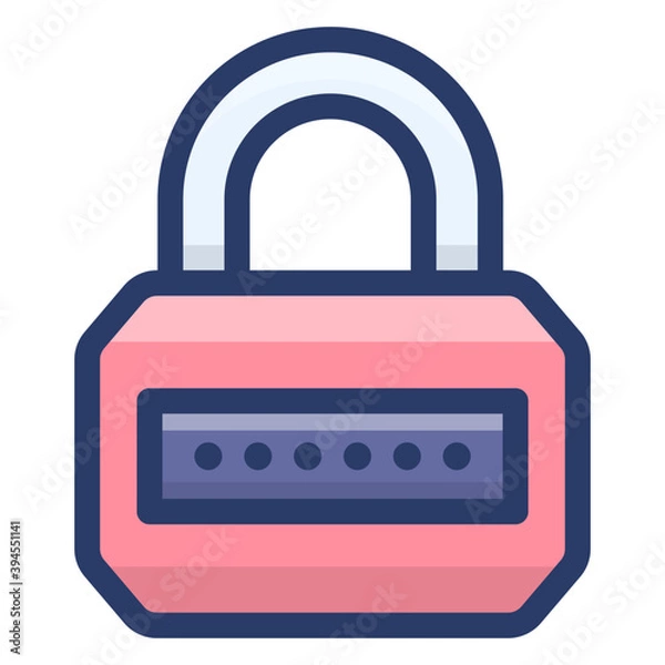 Fototapeta Padlock Safety Vector 