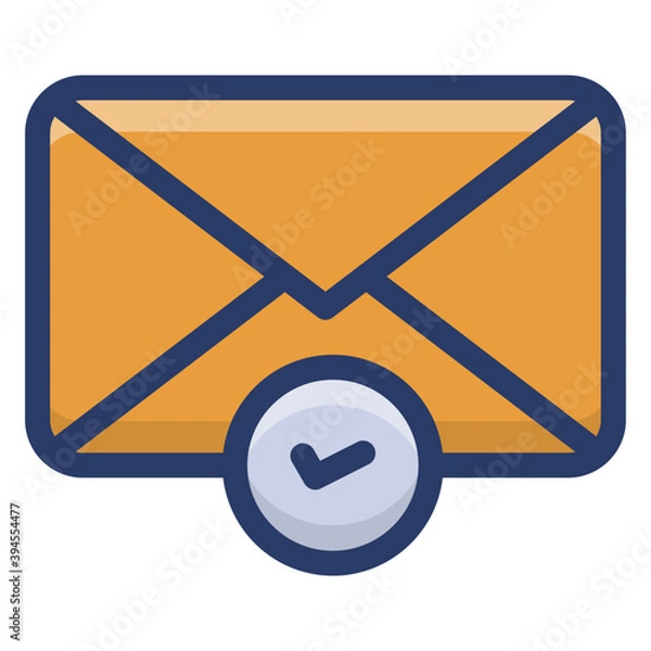 Fototapeta Verified Email Vector