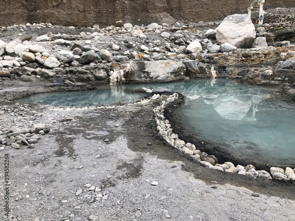 Obraz river and rocks
