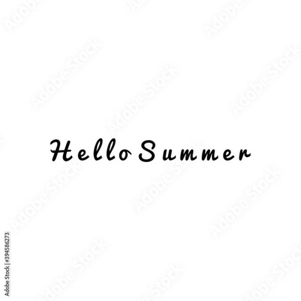 Fototapeta ''Hello summer'' Lettering