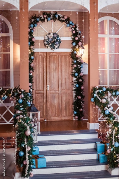 Obraz Christmas yard decorations