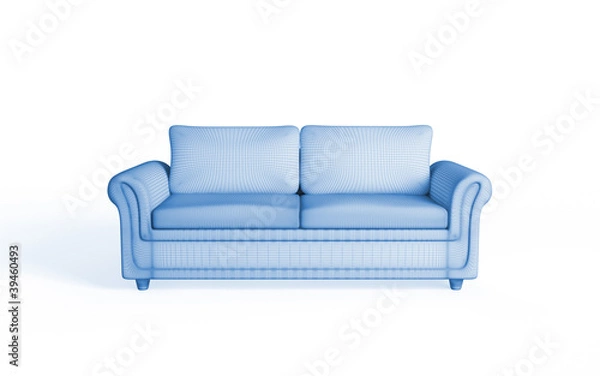 Obraz 3d rendering of a modern sofa.