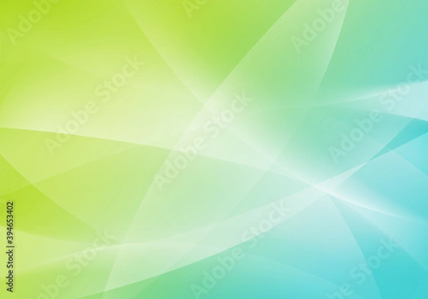 Fototapeta 流れる曲線の色の変化するグラデーションの抽象背景イラスト素材