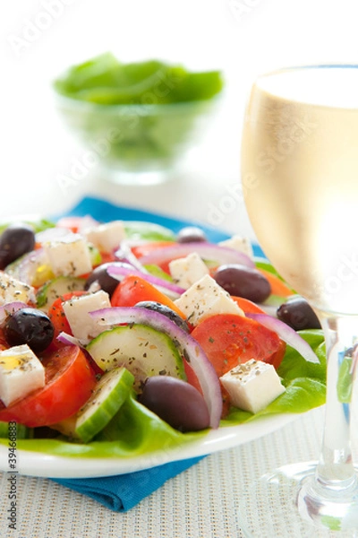 Obraz Greek salad dinner