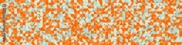 Fototapeta Abstract Geometric Pattern generative computational art illustration