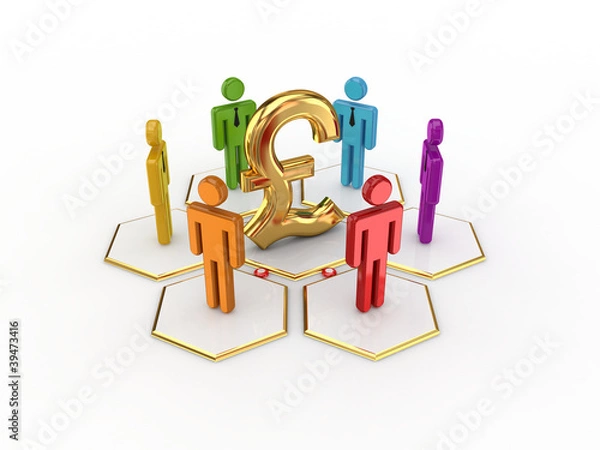 Obraz Business network concept.