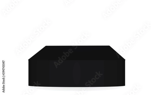 Fototapeta Black blank podium. vector illustration
