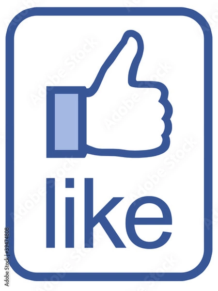 Fototapeta Like icon