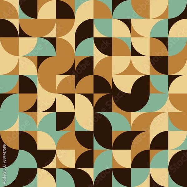 Fototapeta Abstract Geometric Pattern generative computational art illustration