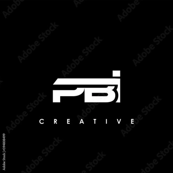 Obraz PBI Letter Initial Logo Design Template Vector Illustration	
