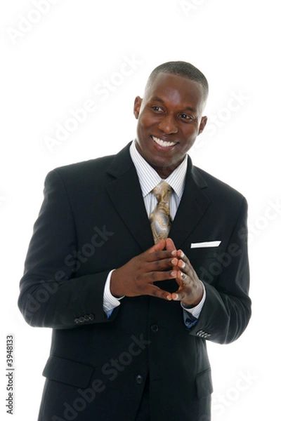 Fototapeta Business Man in Black Suit 4