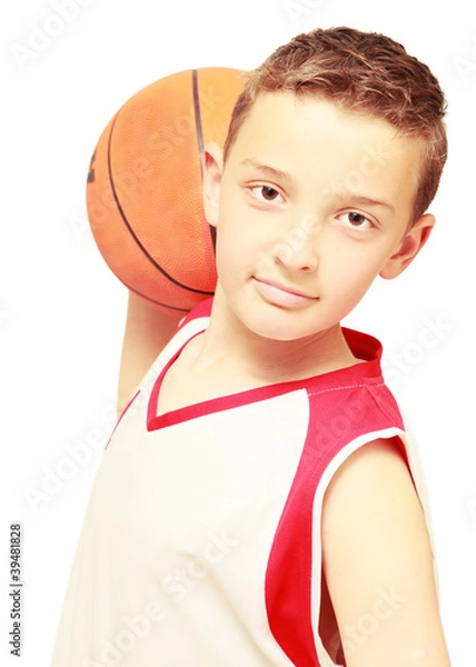 Obraz boy with basketball