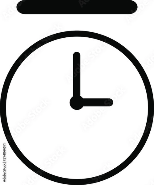 Obraz clock Icon Vector Sign or Symbol