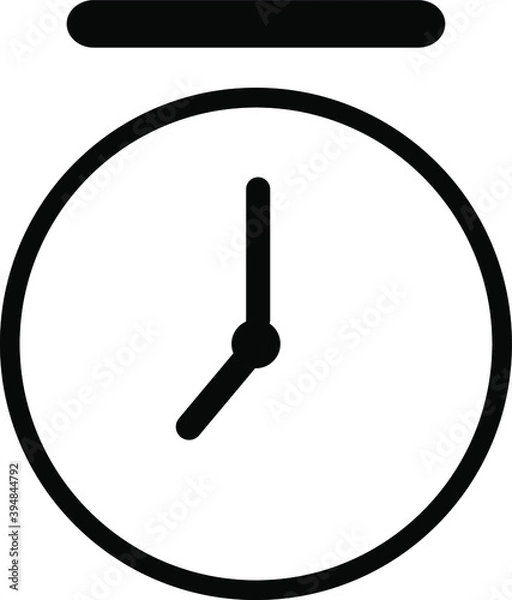 Obraz clock Icon Vector Sign or Symbol