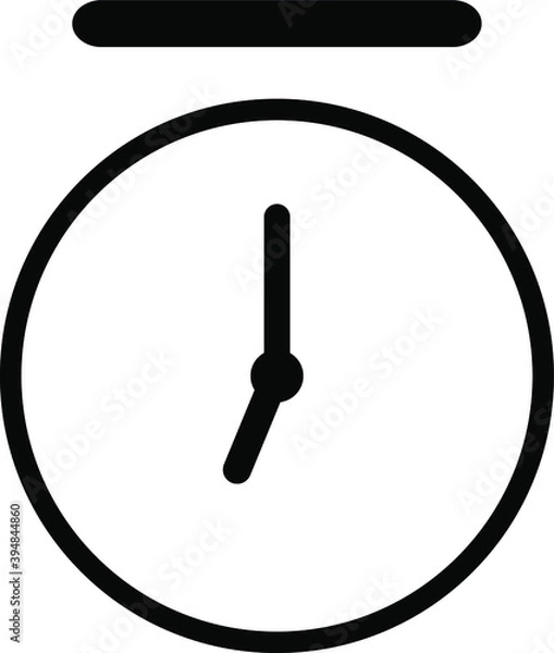 Obraz clock Icon Vector Sign or Symbol