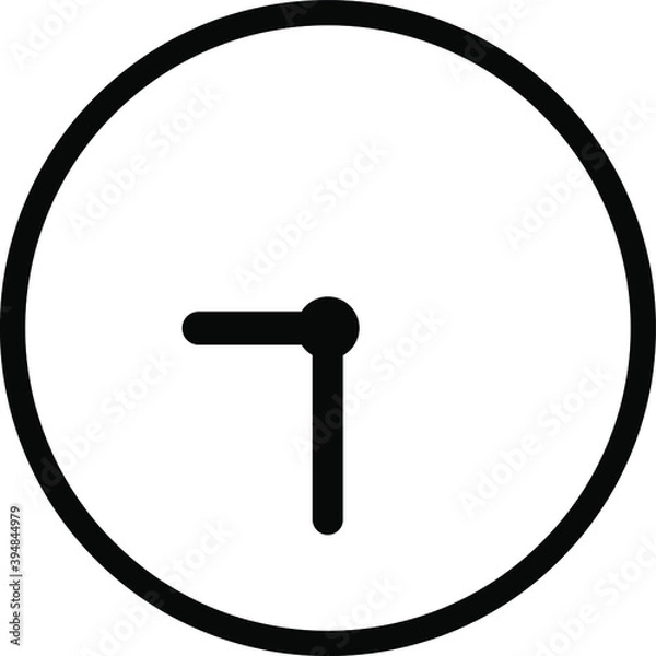 Obraz clock Icon Vector Sign or Symbol