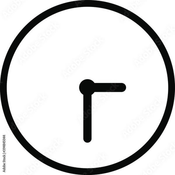 Obraz clock Icon Vector Sign or Symbol