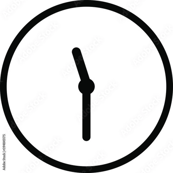 Obraz clock Icon Vector Sign or Symbol