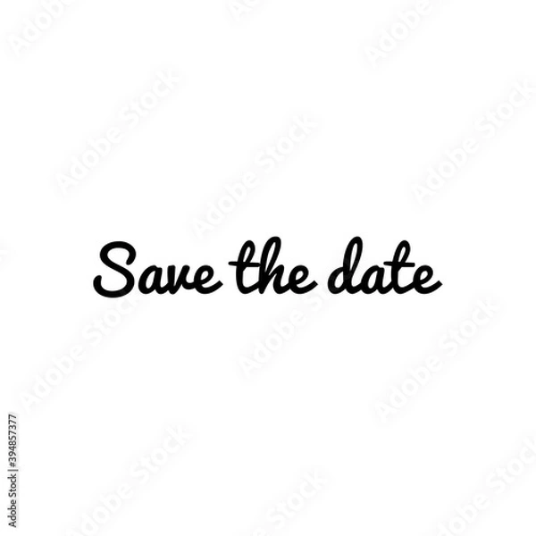 Fototapeta ''Save the date'' Lettering