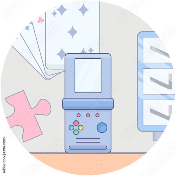 Obraz Portable Gameboy Vector 