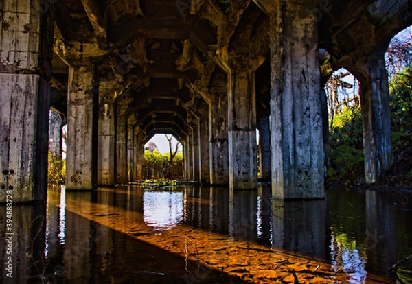 Fototapeta 炭鉱ホッパー跡地　留萌郡小平町