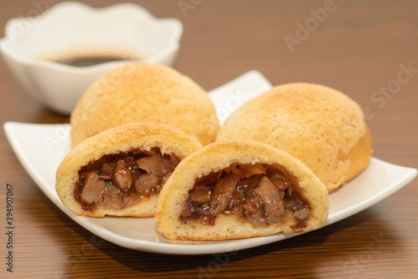 Fototapeta チャーシューメロンパン