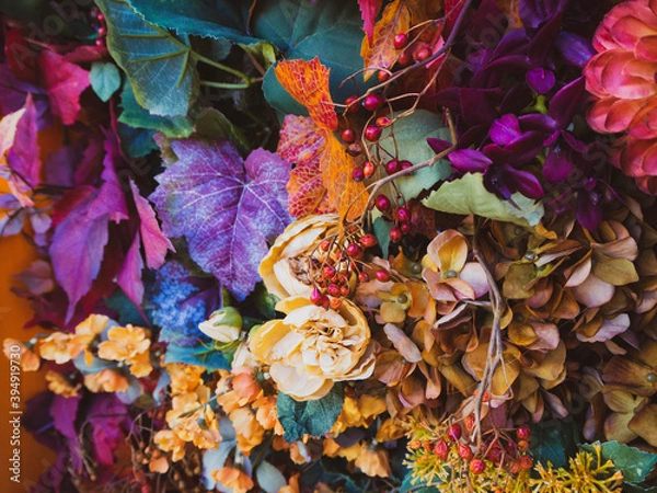 Obraz 大人っぽいクリスマスリースの飾り