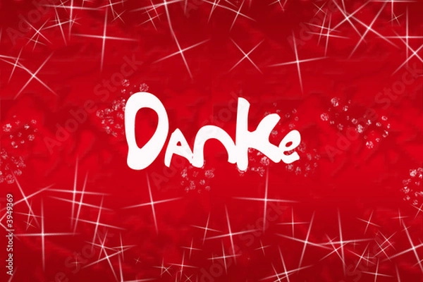 Obraz illustration Danke