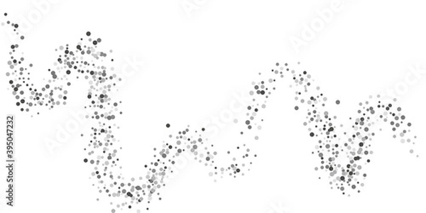 Fototapeta Silver glitter confetti.