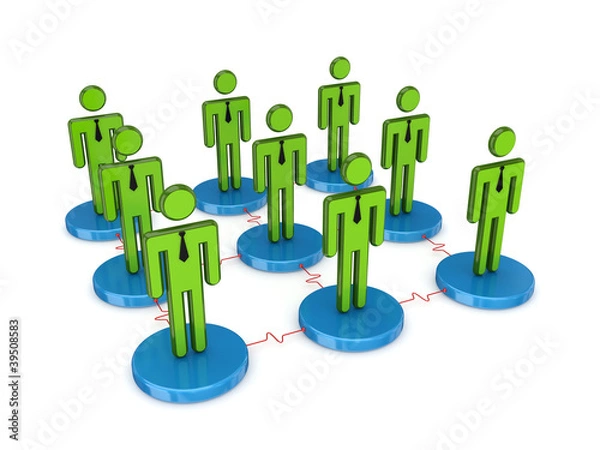 Fototapeta Social network.