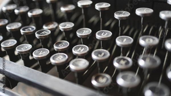 Obraz old typewriter keys