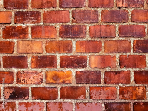 Obraz Red brick wall texture background.