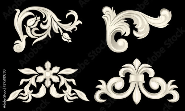 Fototapeta gypsum products, stucco weave, pattern isolated