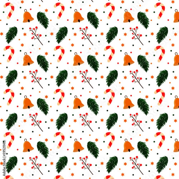 Fototapeta Christmas pattern