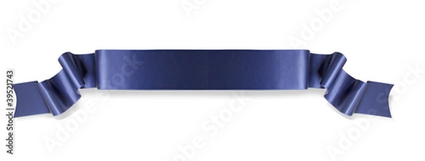 Obraz Blue ribbon banner