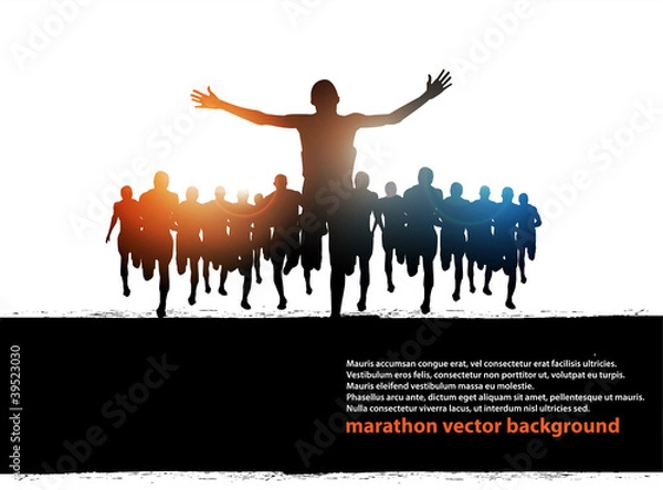 Obraz Wektor maratonu