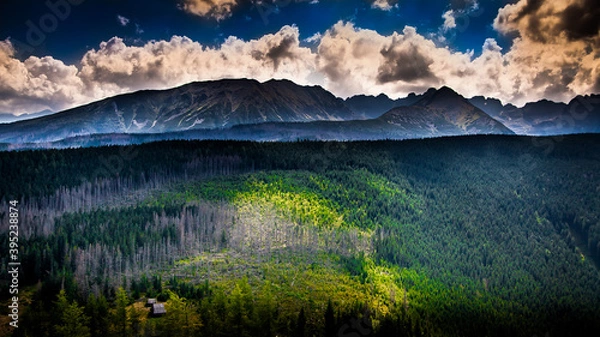Obraz sunrise over the mountains