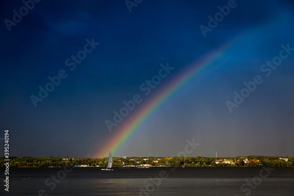 Obraz rainbow over the lake