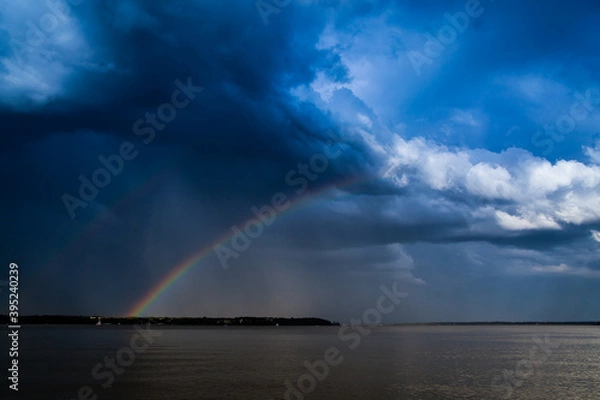 Obraz rainbow over the river