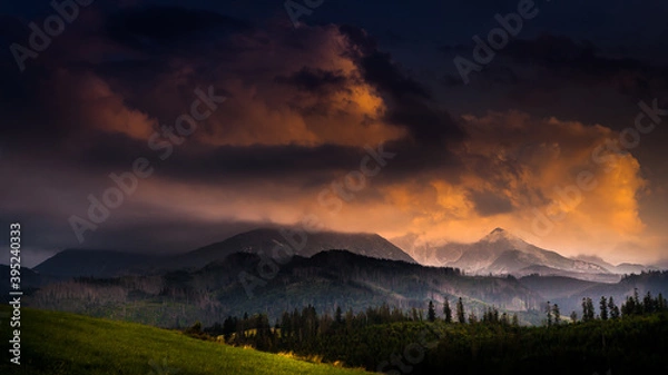 Obraz Tatry sunset