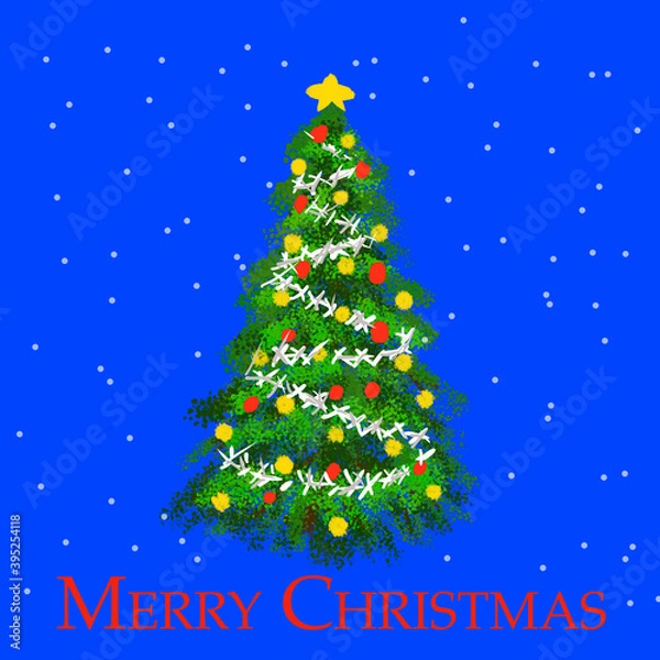 Fototapeta abstract christmas tree