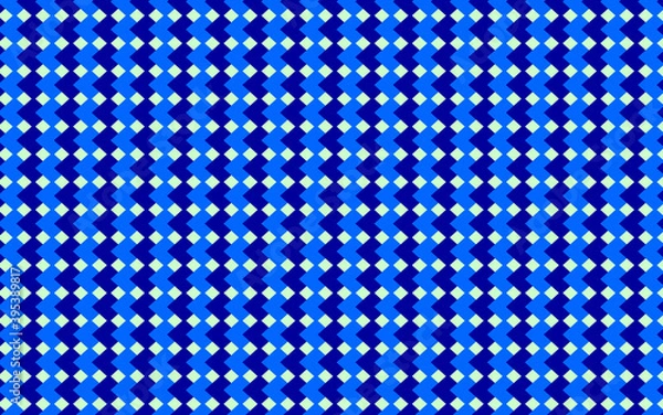 Fototapeta Abstract background of geometric shapes in blue tones. Vector graphics for design and decoration.