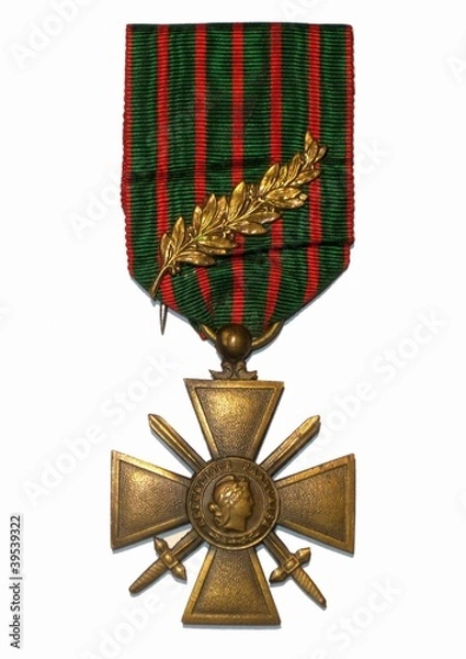 Obraz Croix du combattant 14 18 avec palme